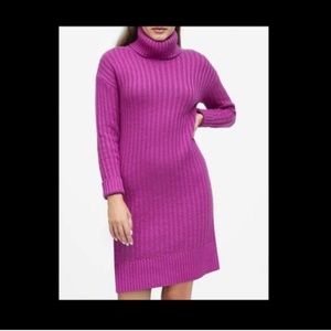 Cozy turtleneck sweater dress from Banana Republic
